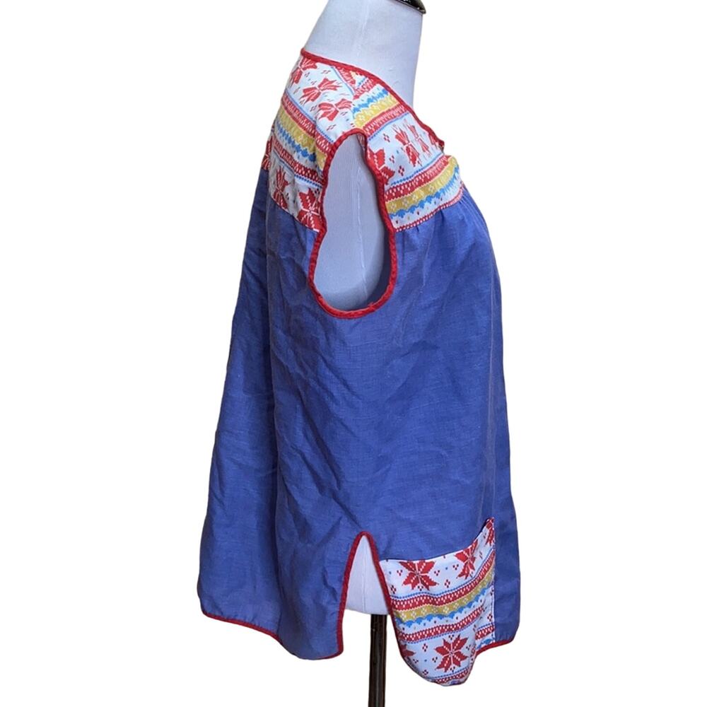 Vintage Retro 60's Smock Apron Vest - Picture 7 of 7